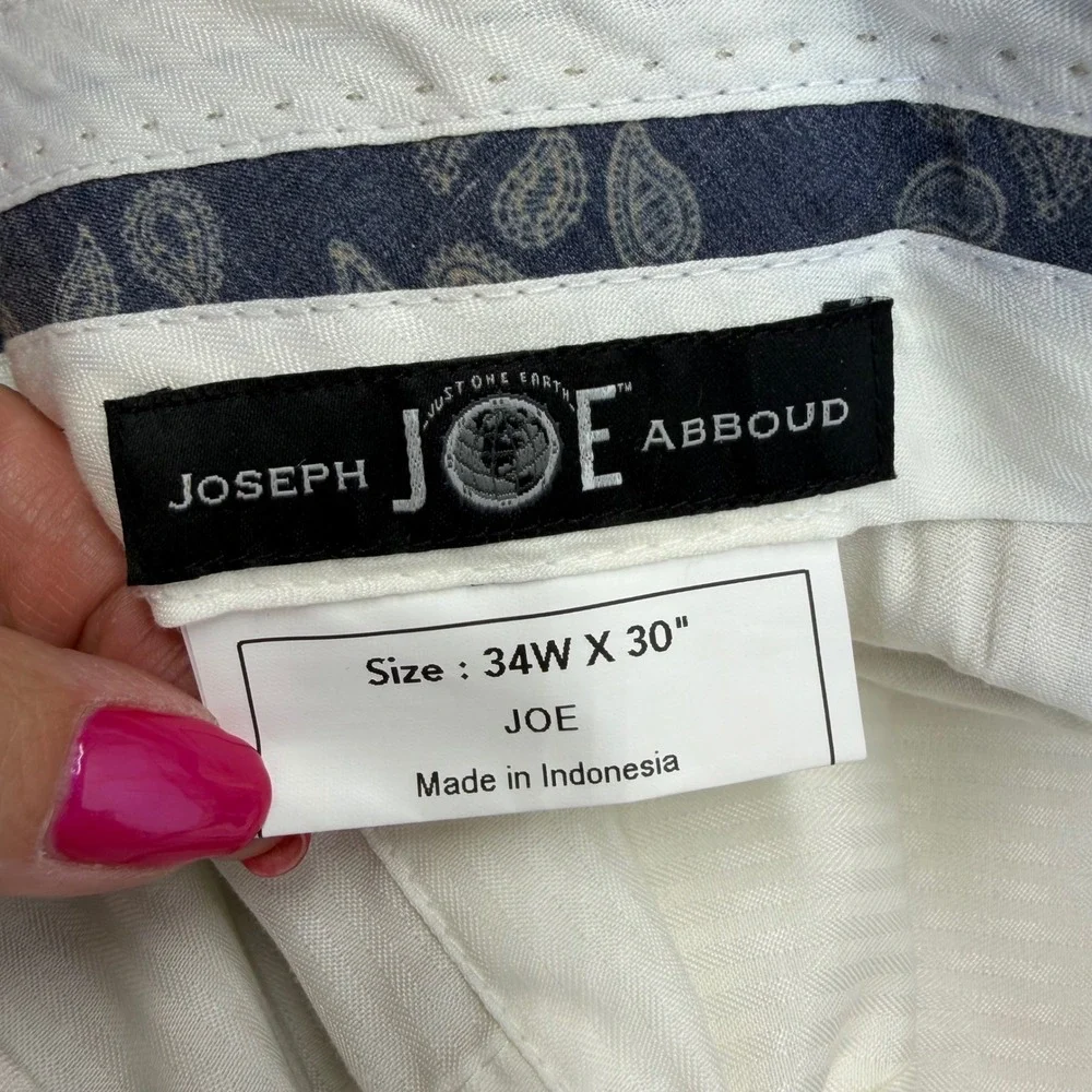 NEW Joseph Abboud Suit Set Mens 46R 34x30 Tan Linen Blend 2 Piece Wedding Summer